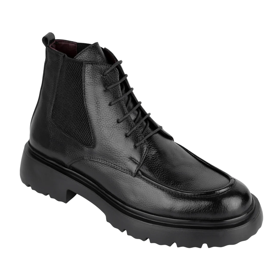 Owen: Bottes Homme - Cuir Noir