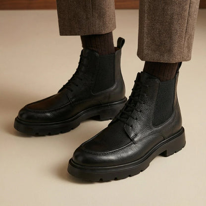 Owen: Bottes Homme - Cuir Noir