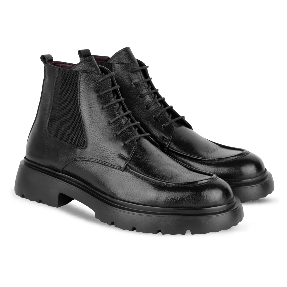 Owen: Bottes Homme - Cuir Noir