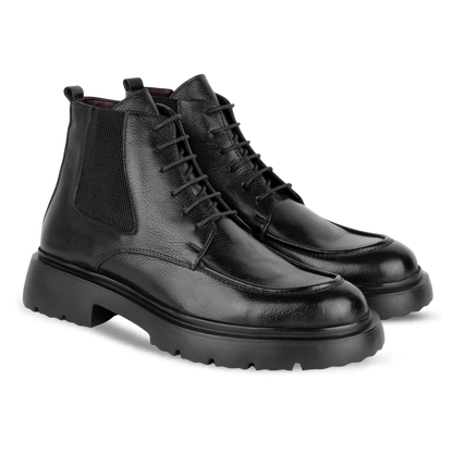 Owen: Bottes Homme - Cuir Noir