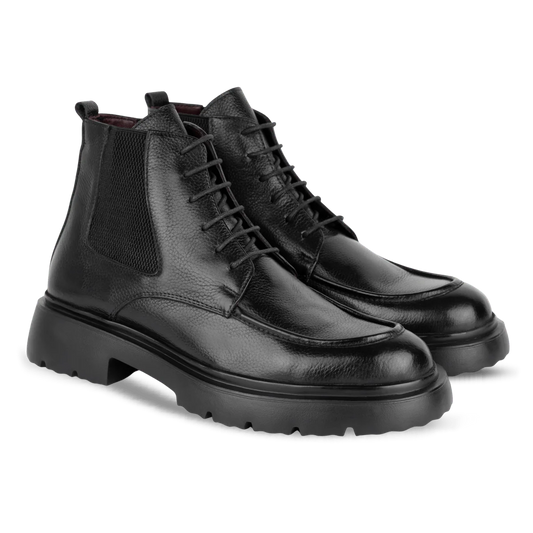 Owen: Bottes Homme - Cuir Noir